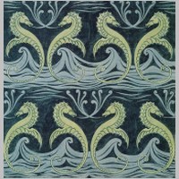 Wallpaper design by C F A Voysey, produced in 1887..jpg